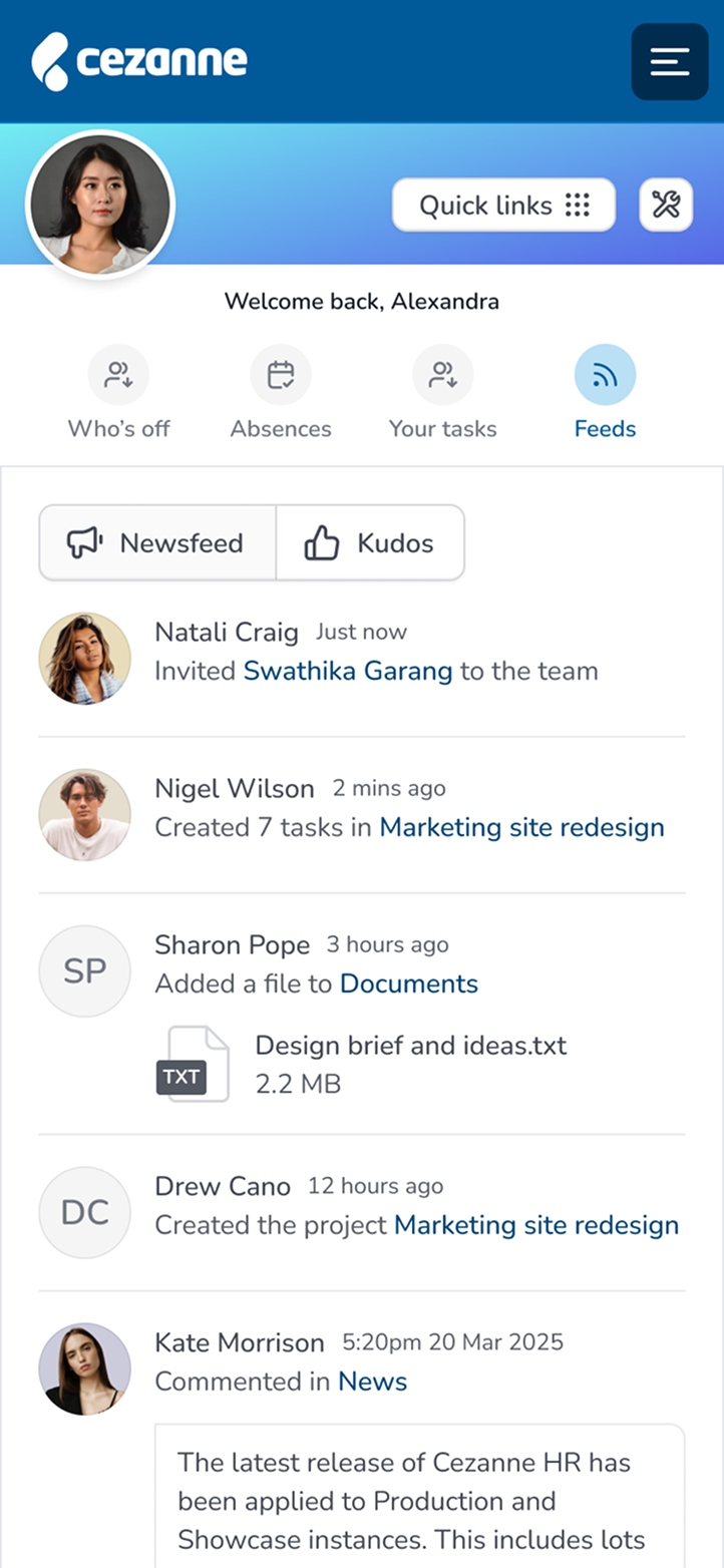 Applicant list screenshot